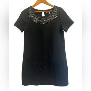 Cupcakes & Cashmere Black and Silver Embellished Mini Dress size M